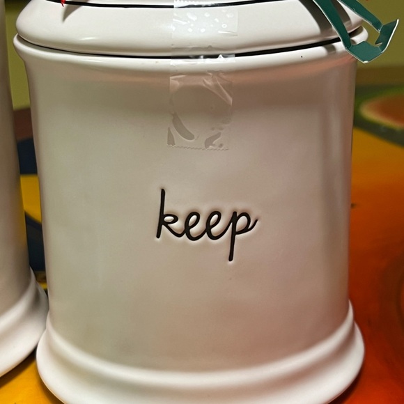 Set of two new Rae Dunn canisters - Picture 2 of 8